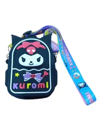 Bolso Cartera De Silicona Sanrio Kuromi Niña