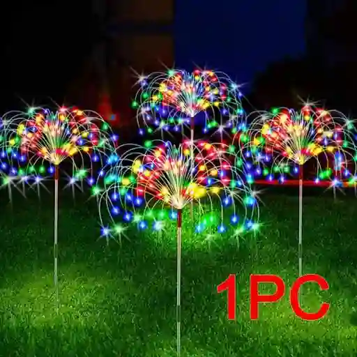 Luces De Fuegos Artificiales Solares