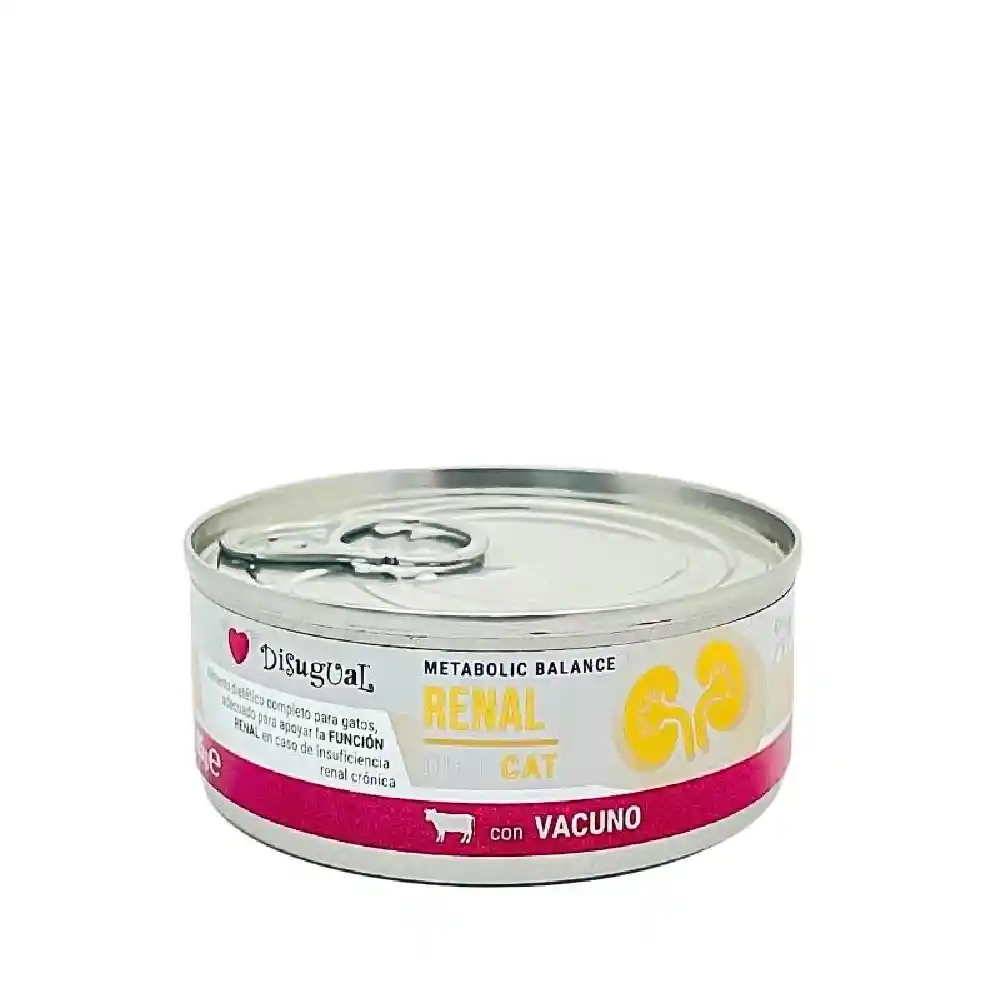 Disugual Cat Renal Diet - Carne - Lata Por 85 Gr