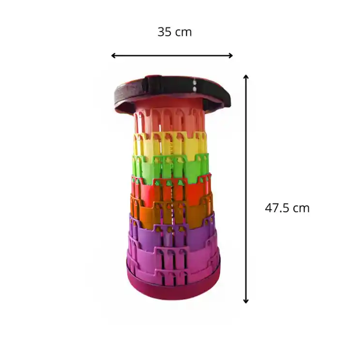 Silla Roja Para Aire Libre Plastica Portatil