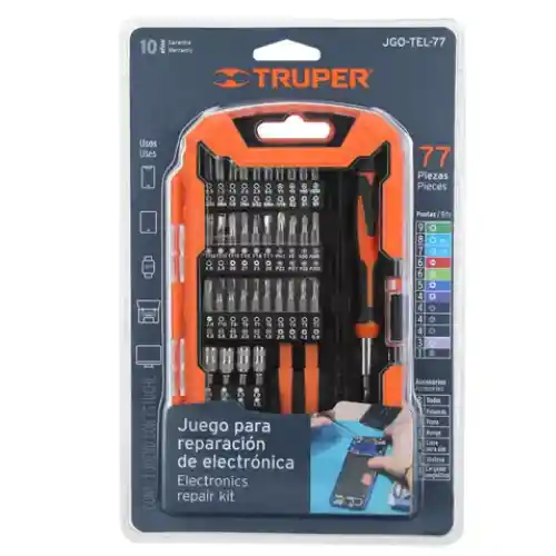 Juego Destornillador Precision Electronica Truper 77 Pzs