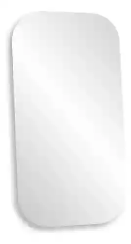 Espejo Decorativo Para Hogar Adhesivo 60 Cm Alto Elegante Fácil De Instalar Borde Curvo
