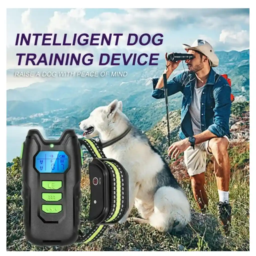 Collar De Perro Entrenamiento Adiestramiento Eléctrico