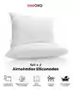 2 Almohadas Confort Pareja Siliconado Acolchada Innovo