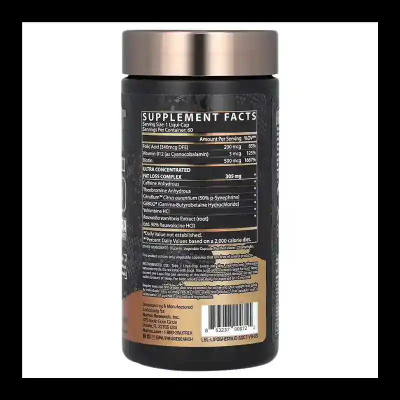 Lipo 6 Black Hers 60 Cápsulas-quema Grasa