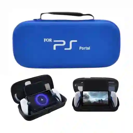 Estuche Rigido Protector Para Ps Portal Alta Proteccion Azul