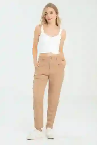 Pantalon Providencia Color Beige Oscuro Talla 10
