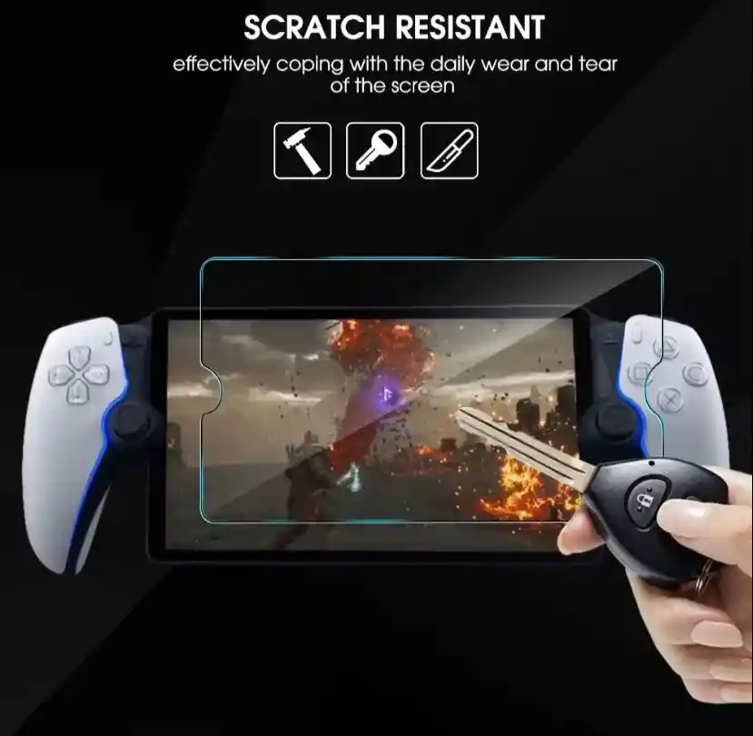 Estuche Negro + Acrilico + Vidrio Para Playstation Portal Ps Portal