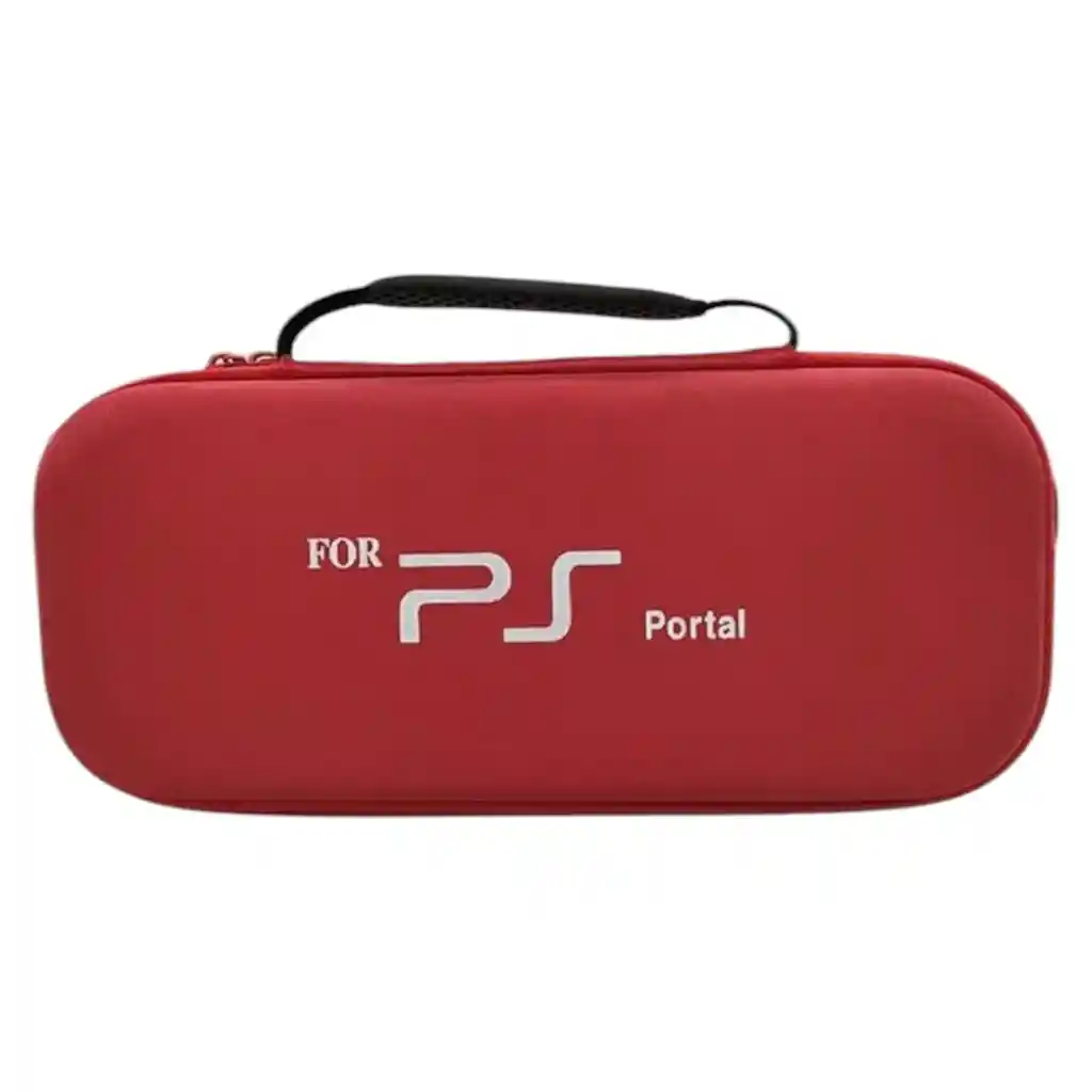 Estuche Rojo + Acrilico + Vidrio Para Playstation Portal Ps Portal