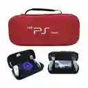 Estuche Rojo + Acrilico + Vidrio Para Playstation Portal Ps Portal