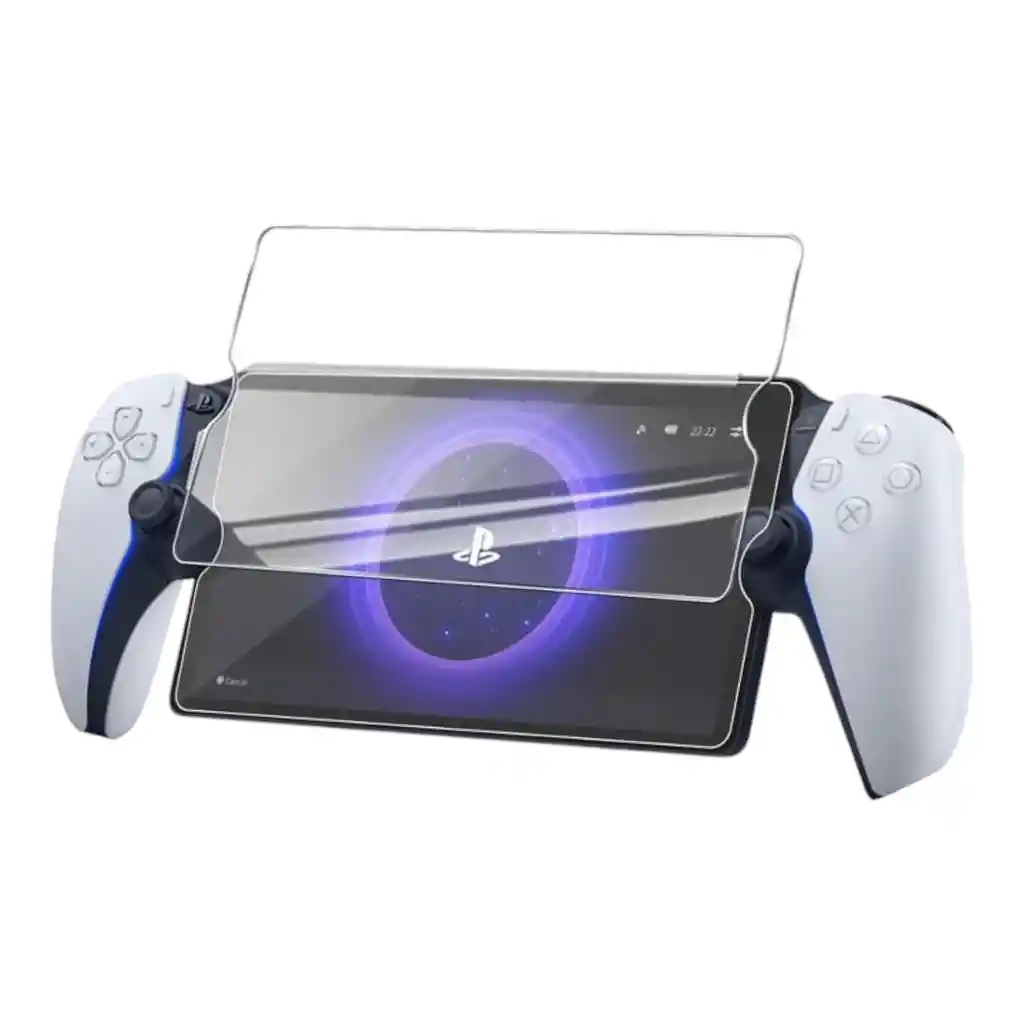 Estuche Rojo + Acrilico + Vidrio Para Playstation Portal Ps Portal