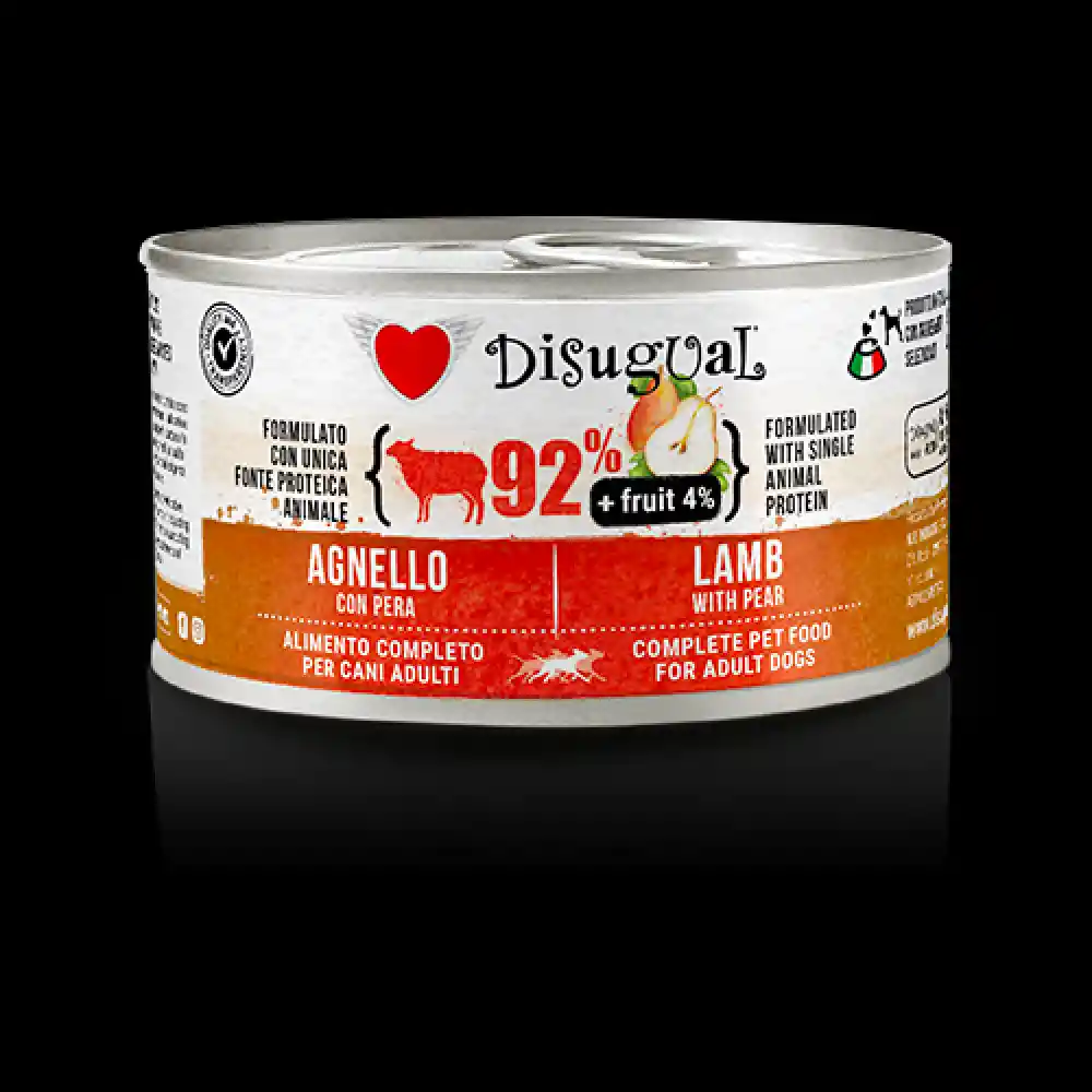 Disugual Dog Fruit - Cordero Y Pera Lata Por 150 Gr