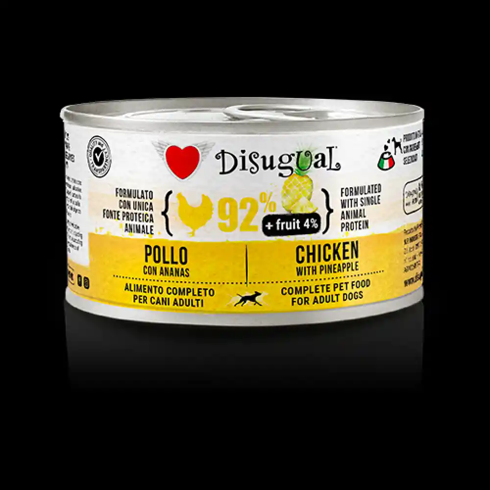 Disugual Dog Fruit - Pollo Y Piña Lata Por 150 Gr