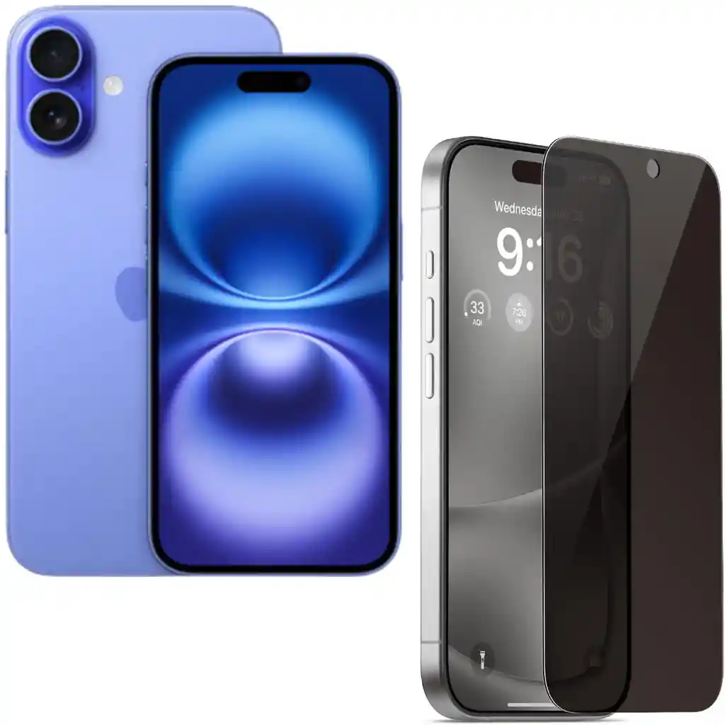 Vidrio Protector Premium Anti Espía Para Iphone 16