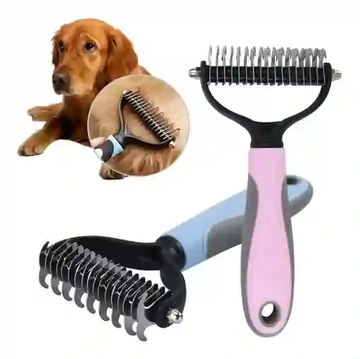 Cepillo Mascota Rastrillo Desenredar Perros Y Gatos Portable