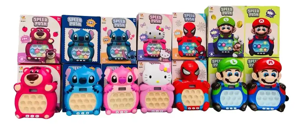 Pop It Pantalla Personajes