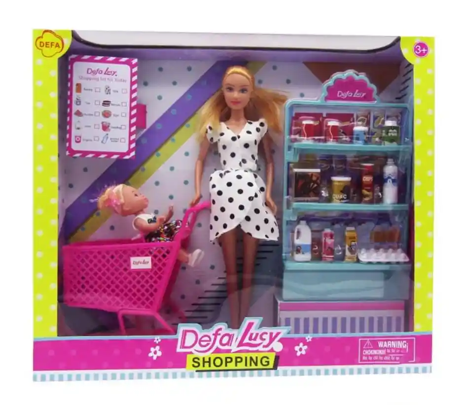Muñeca Defa Lucy Dia De Shopping Con Accesorios