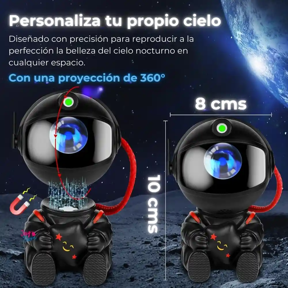 Lámpara Astronauta Proyector De Galaxia Nebulosa Estrellas