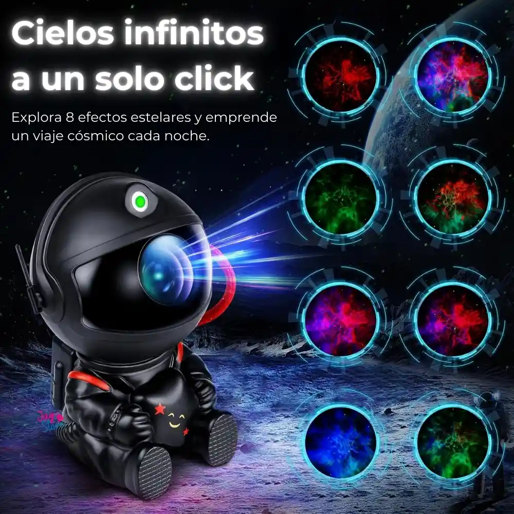 Lámpara Astronauta Proyector De Galaxia Nebulosa Estrellas