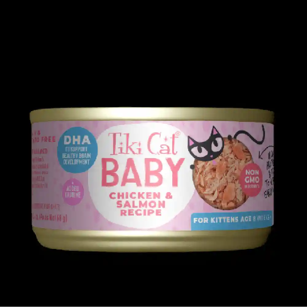 Tiki Cat Baby - Pollo Y Salmon - 68 Gr - Lata
