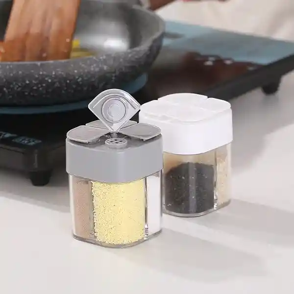 2 X 2 Tarros De Especias, Caja Para Botellas De 2 Piezas