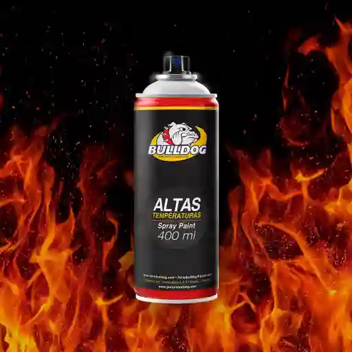 Pintura En Aerosol Alta Temperatura Negro Bulldog 400ml