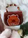 Bolso Capibara Kawaii Cartera De Mano Chigüiro Para Niña Café