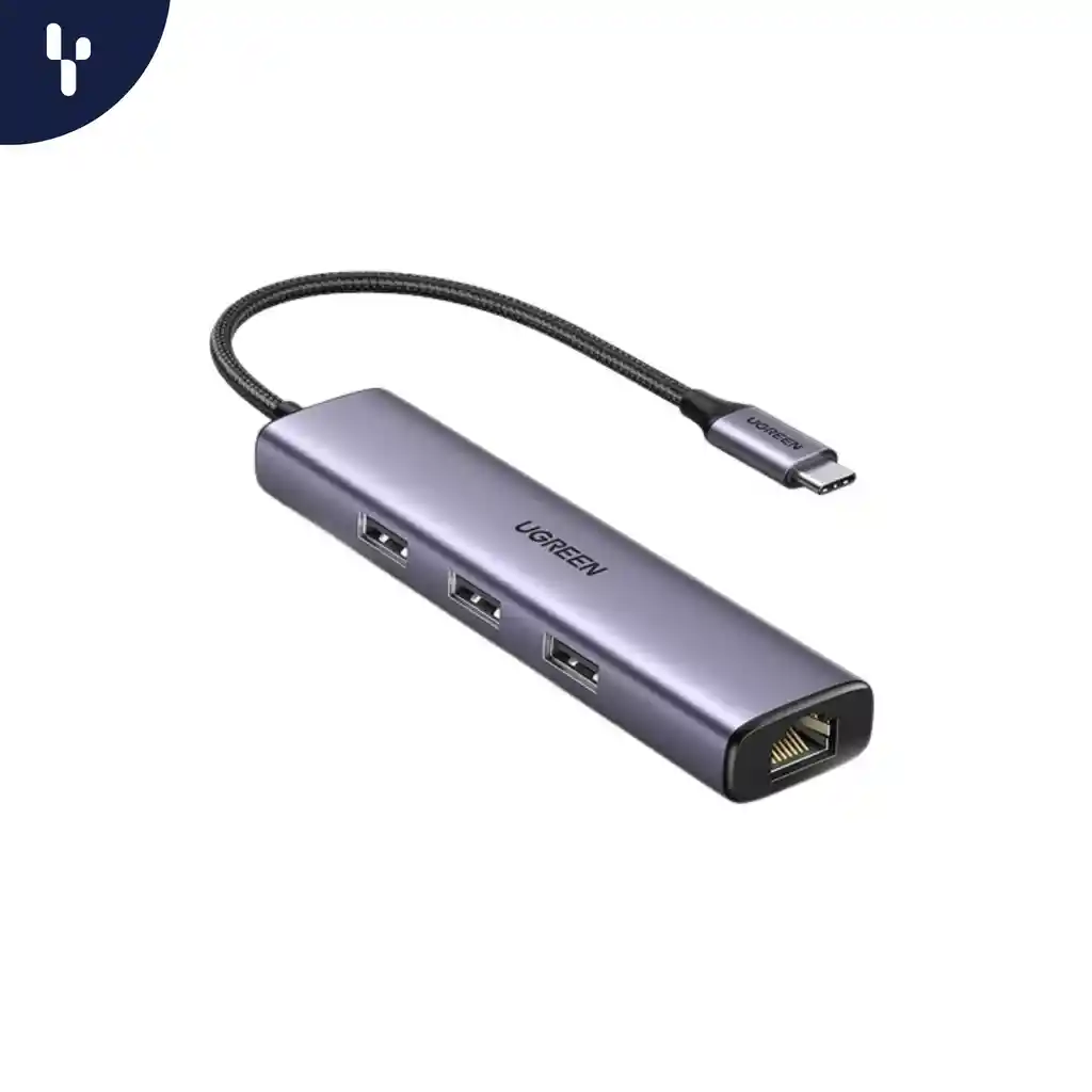 Adaptador Ugreen Hub Usb-c 7 Puertos Ugreen 4k Hdmi/ Usb-c/ Usb 3.0/rj45 (cm512-15598)