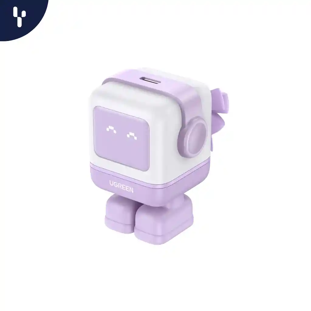 Cargador Ugreen Robot Rg De 30w Con 1 Puerto Usb-c Color Lila Certificado