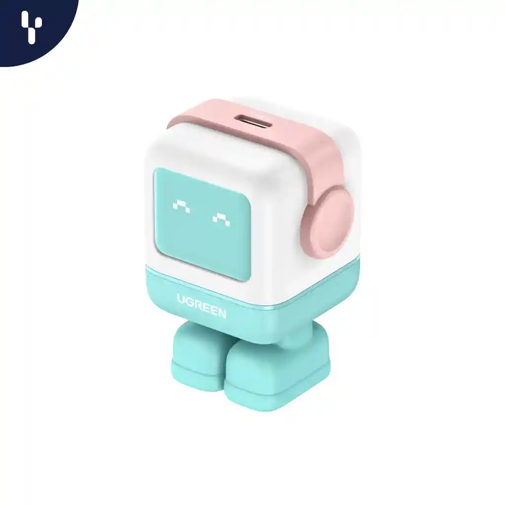 Cargador Ugreen Robot Rg De 30w Con 1 Puerto Usb-c Color Verde Certificado