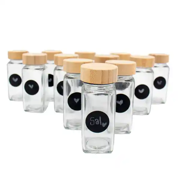 Frasco Para Especias Set X 12