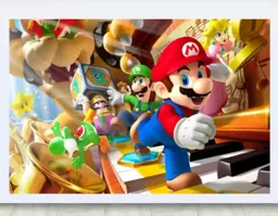 Fondo O Afiche De Mario Bros Para Fiesta