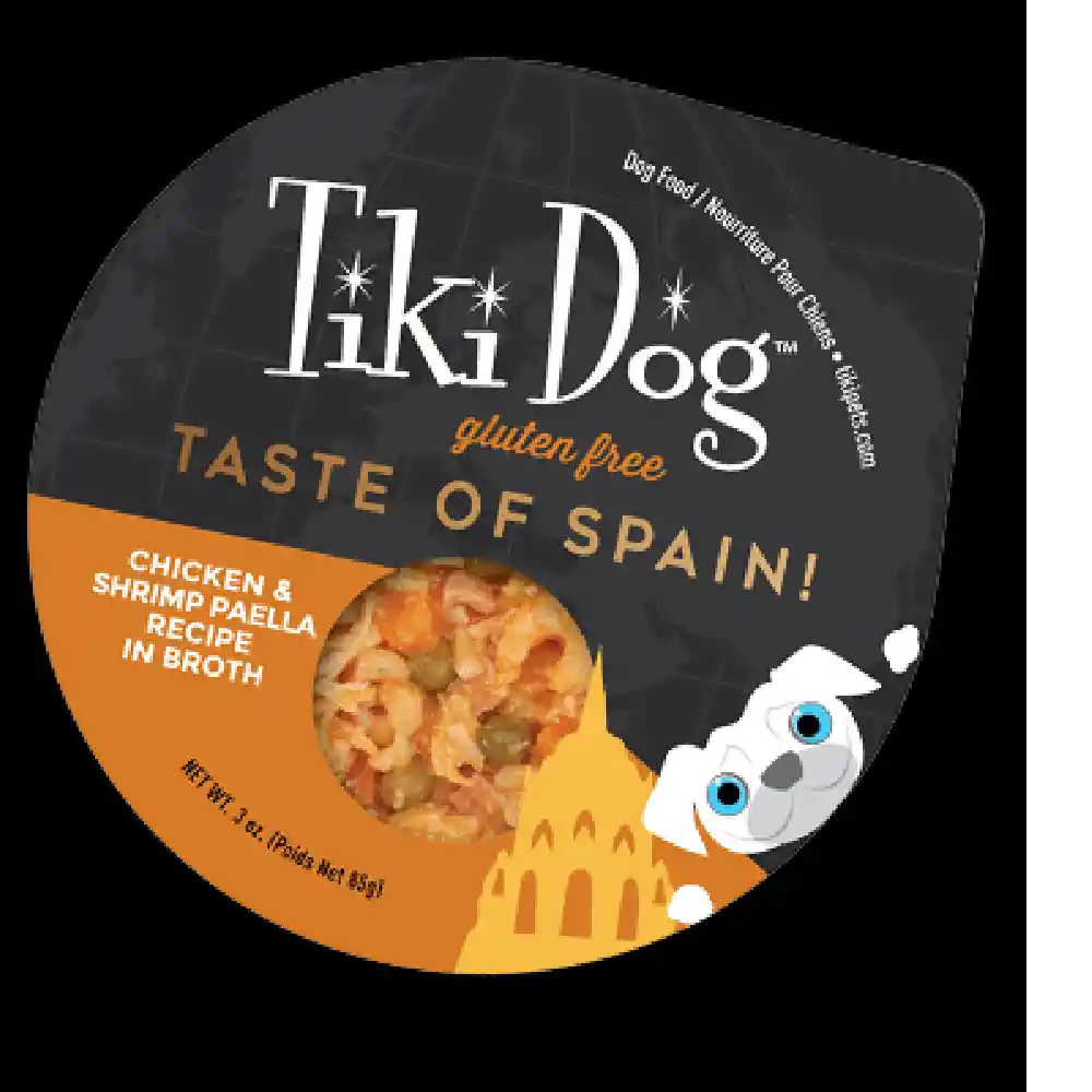 Tiki Dog Petites -taste Of Spain Pollo Y Camaron Paella - 85 Gr - Bandeja