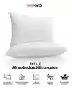 2 Almohadas Confort Pareja Siliconado Acolchada Innovo