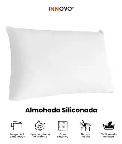 Almohada Confort Siliconado Acolchada Innovo