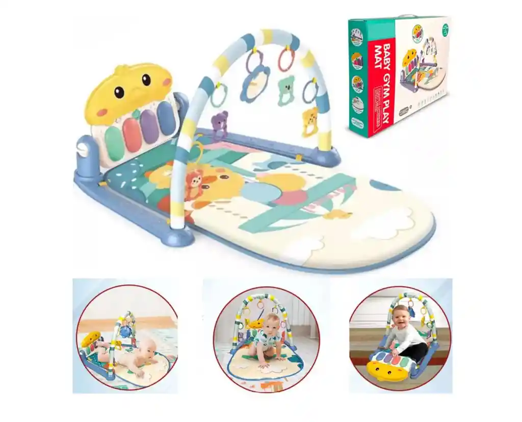Gimnasio Para Bebe, Tapete Didactico Con Pato Piano Musical