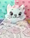 Juguete De Peluche Cobija Con Diseño De Gata marie
