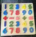 Rompecabezas Madera Numeros Juego Didactico 30*30 Cm