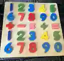 Rompecabezas Madera Numeros Juego Didactico 30*30 Cm