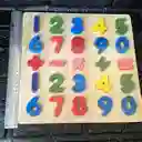 Rompecabezas Madera Numeros Juego Didactico 30*30 Cm