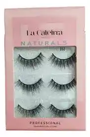 👁️ Pestañas Postizas La Catelrra – Set X3 Pares Glam✨