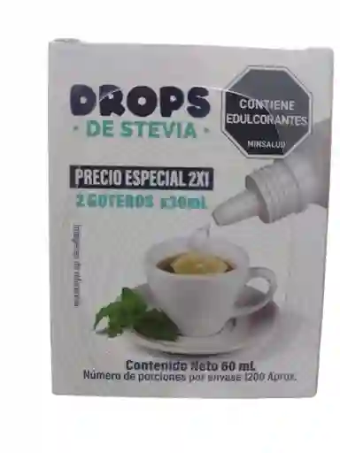 Stevia Drops Zoi 2 Goteros X 30 Ml Cada Uno