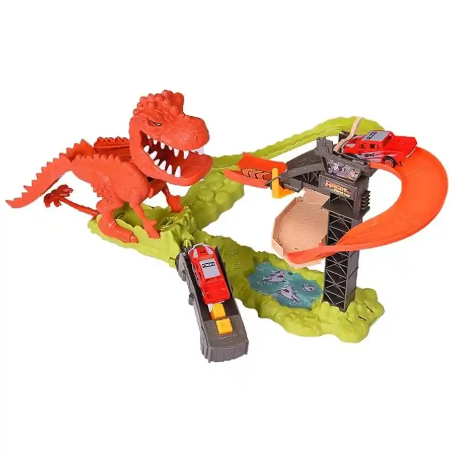Pista De Carros Dinosaurio Orbital Car T- Rex Con Sonido