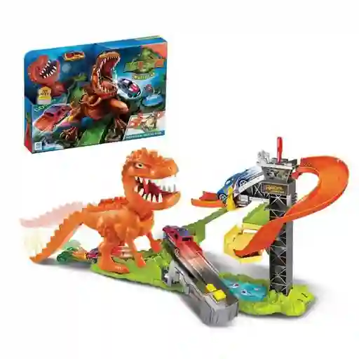 Pista De Carros Dinosaurio Orbital Car T- Rex Con Sonido