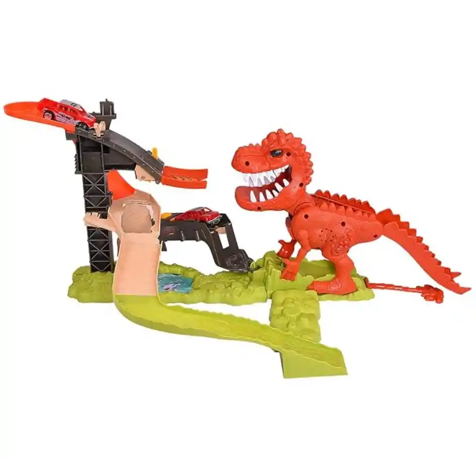Pista De Carros Dinosaurio Orbital Car T- Rex Con Sonido