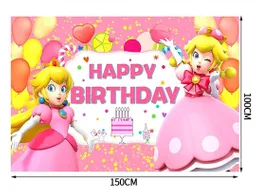 Fondo O Poster Para Fiesta Princesa Peach