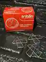 Clips Mariposa Metalico Triton X50 Unidades