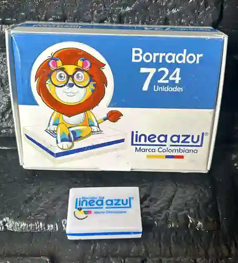 Borrador Linea Azul 724 Pequeño Unidad