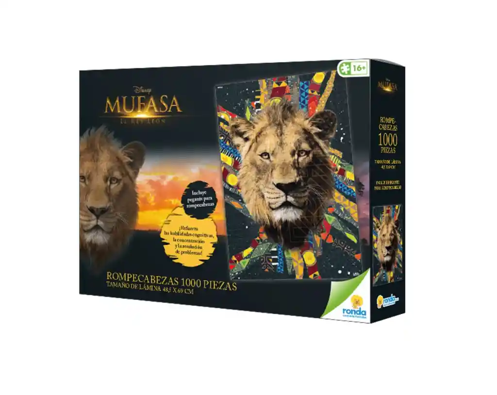 Rompecabezas De 1000 Piezas De 48 X 69 Cm Mufasa El Rey Leon