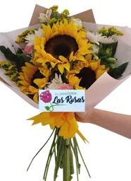 Flores X 3 Girasoles Surtidos